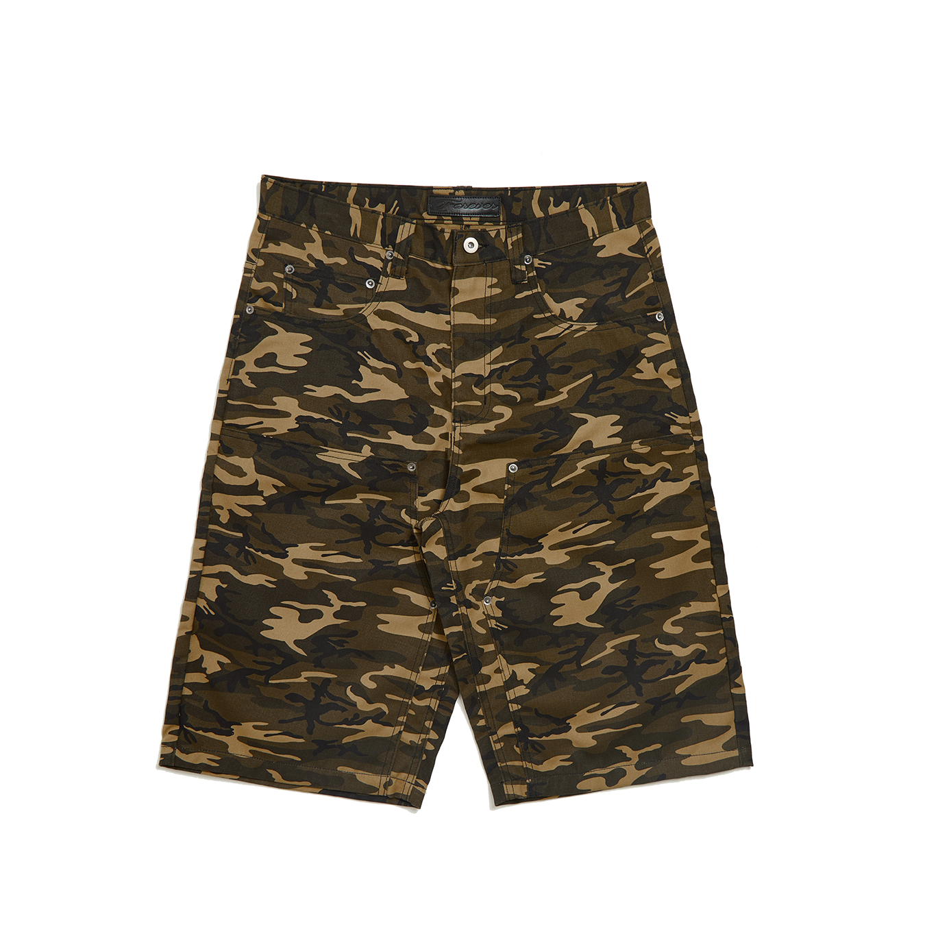 ハーフ・ショートパンツ [COLN] desert camouflage double knee wide bermuda pants Desert Camo Double Knee Shorts – Forever